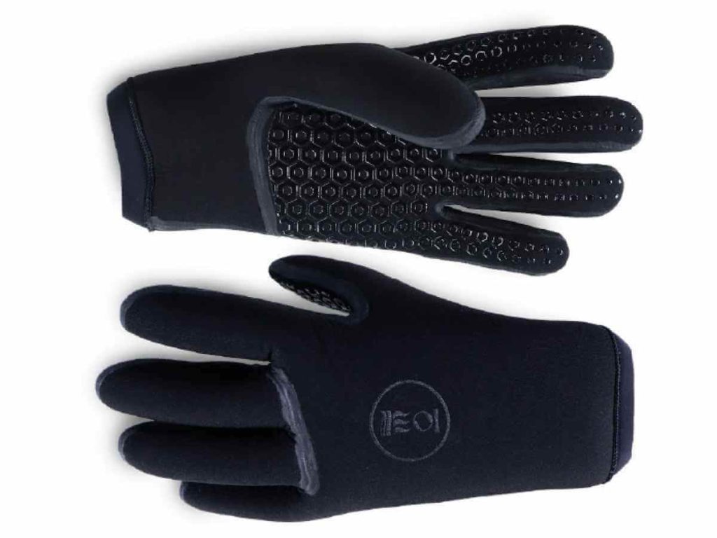 A pair of Fourth Element neoprene gloves used with drysuits