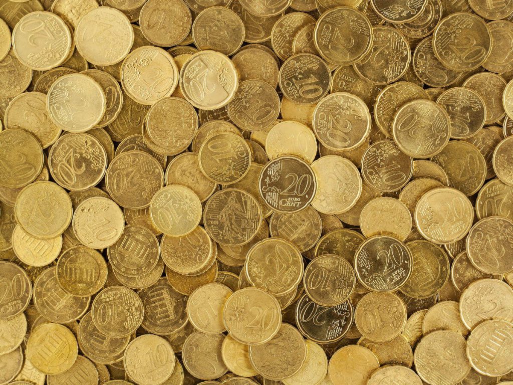 A Huge pile of gold coins