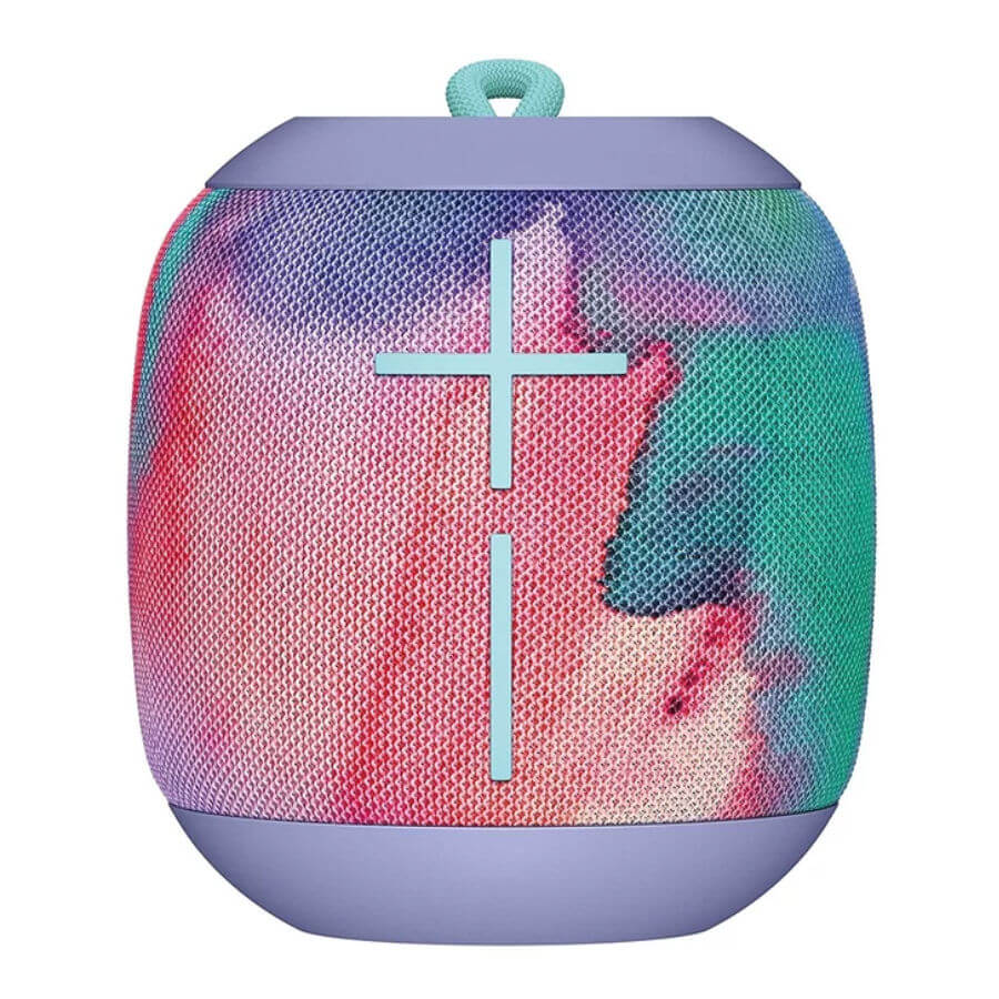 A Pink and purple speaker