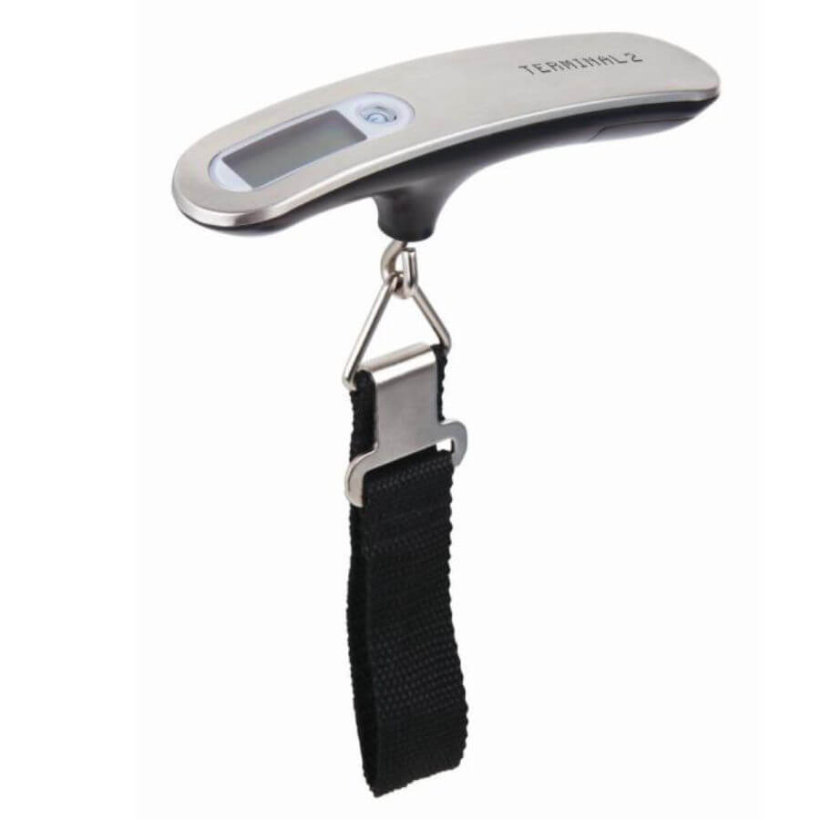 A portable luggage scale