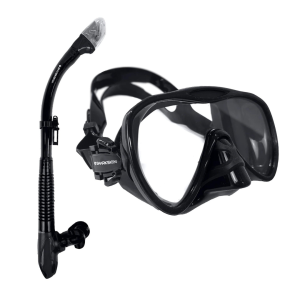 Black SHARKSKIN mask and snorkel
