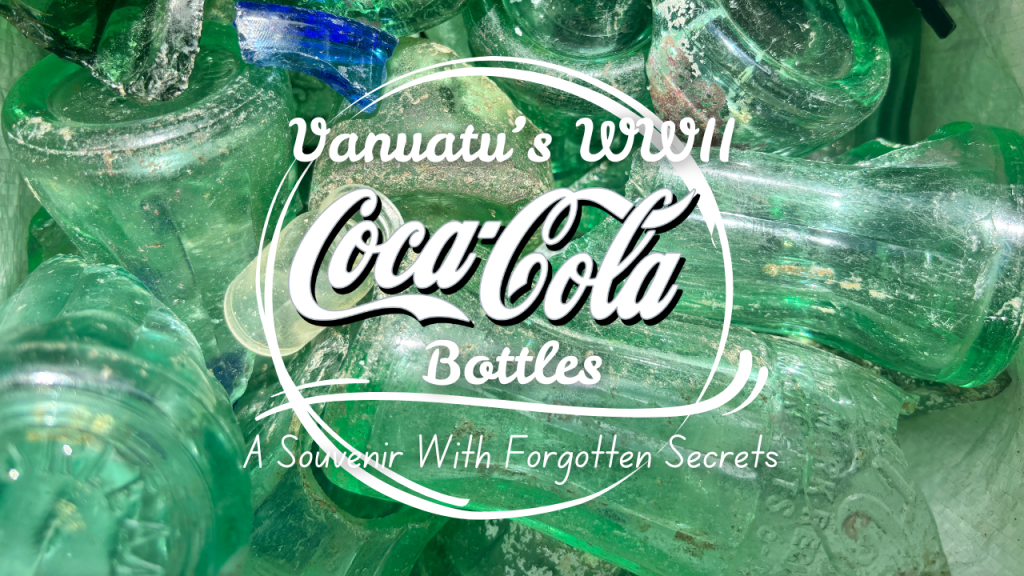 Vintage Coca-Cola bottle glass from Espiritu Santo, Vanuatu