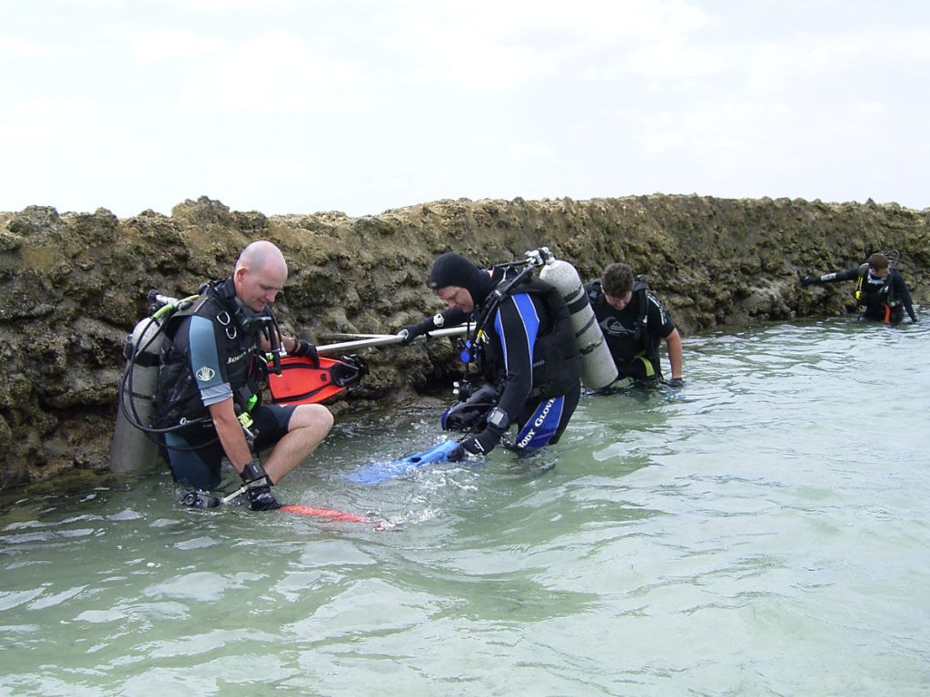 Allan Power Dive Tours sea Wall down to the SS President Coolidge