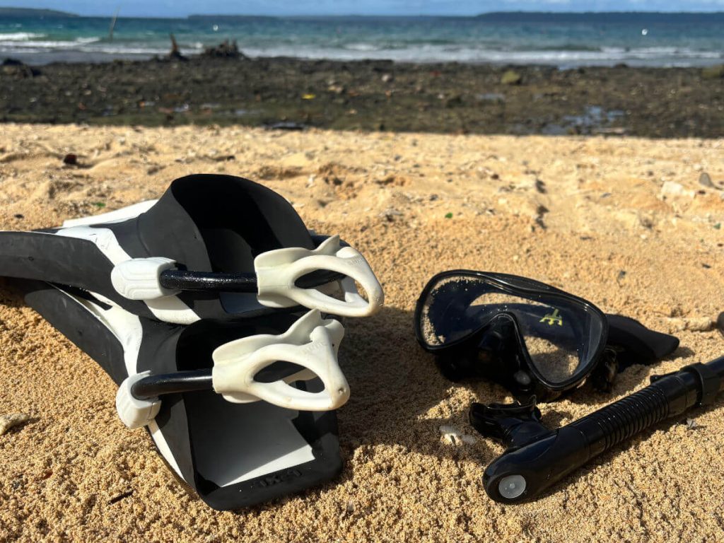 Snorkel hire on Million Dollar Point