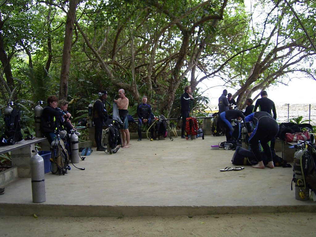Allan Power Dive Tours (Original) launch site in front of the Coolidge