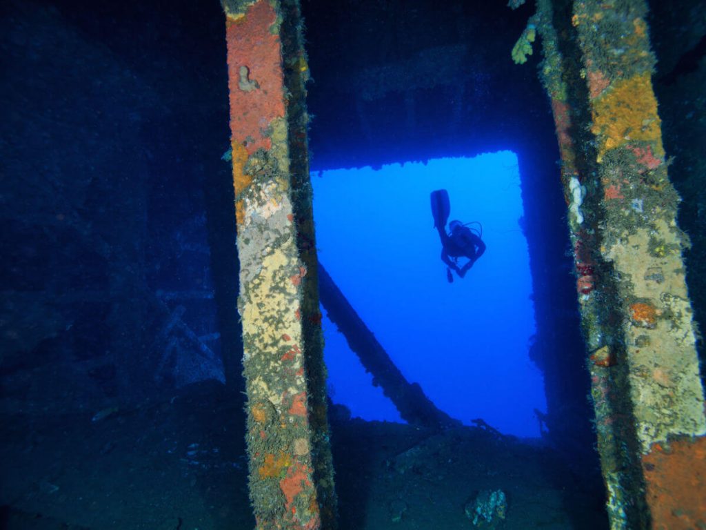 Cargo Hold 1 inside the SS President Coolidge
