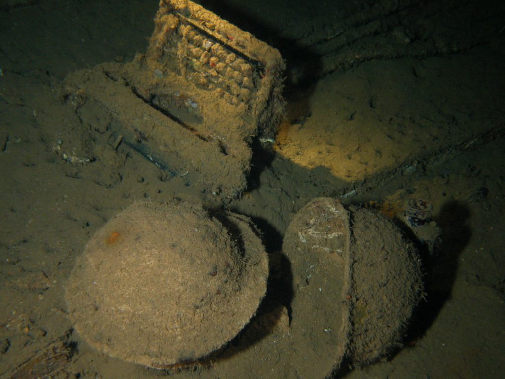 Artifacts on the SS President Coolidge: Passenger personal effects