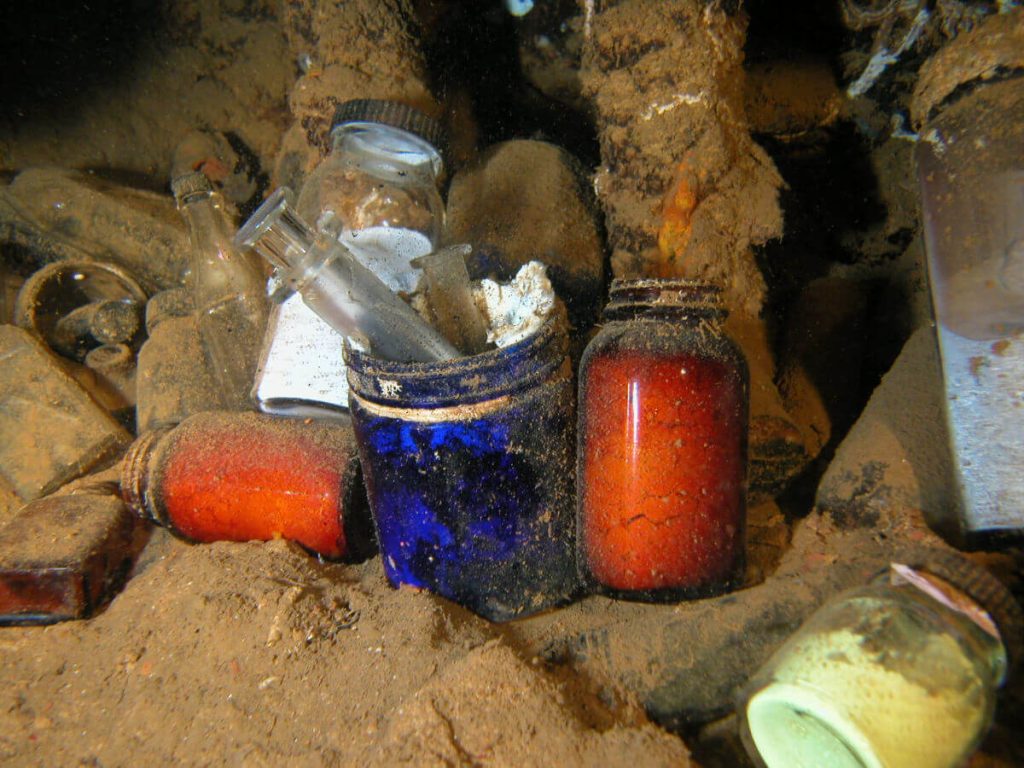 Artifacts on the SS President Coolidge: Medical Supplies